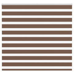 vidaXL Zebra Blind Brown 160x100 cm Fabric Width 155.9 cm Polyester 1