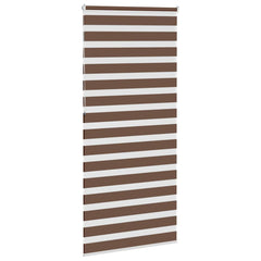 vidaXL Zebra Blind Brown 95x230 cm Fabric Width 90.9 cm Polyester 4