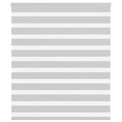vidaXL Zebra Blind Light Grey 120x100 cm Fabric Width 115.9 cm Polyester 1