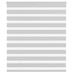 vidaXL Zebra Blind Light Grey 125x100 cm Fabric Width 120.9 cm Polyester 1