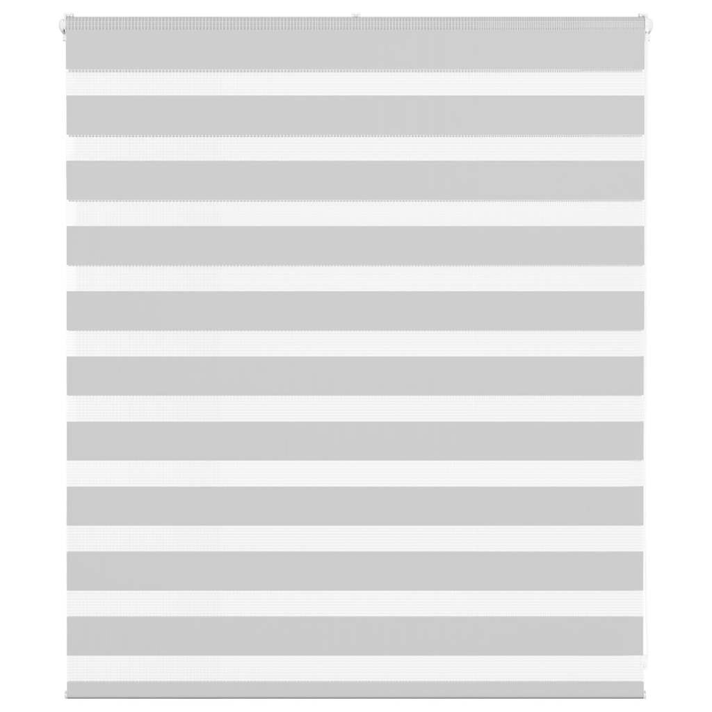 vidaXL Zebra Blind Light Grey 135x100 cm Fabric Width 130.9 cm Polyester 1