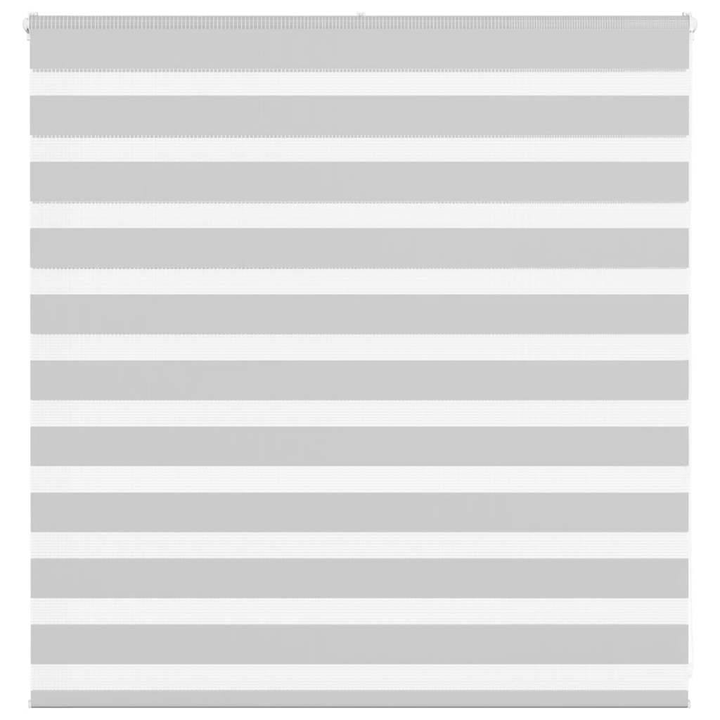 vidaXL Zebra Blind Light Grey 145x100 cm Fabric Width 140.9 cm Polyester 1
