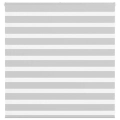 vidaXL Zebra Blind Light Grey 145x100 cm Fabric Width 140.9 cm Polyester 1