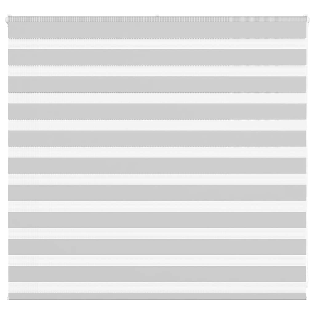 vidaXL Zebra Blind Light Grey 155x100 cm Fabric Width 150.9 cm Polyester 1