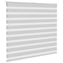vidaXL Zebra Blind Light Grey 155x100 cm Fabric Width 150.9 cm Polyester 3
