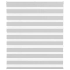 vidaXL Zebra Blind Light Grey 120x150 cm Fabric Width 115.9 cm Polyester 1