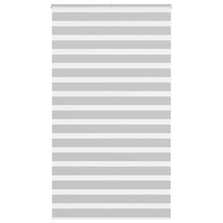 vidaXL Zebra Blind Light Grey 125x200 cm Fabric Width 120,9 cm Polyester 1