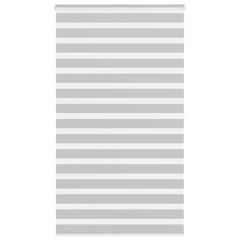 vidaXL Zebra Blind Light Grey 135x200 cm Fabric Width 130.9 cm Polyester 1