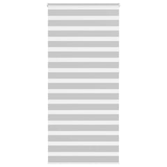 vidaXL Zebra Blind Light Grey 95x230 cm Fabric Width 90.9 cm Polyester 1