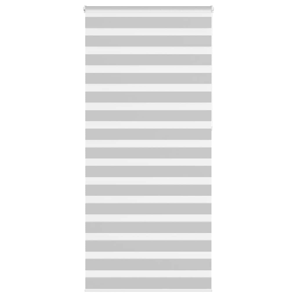 vidaXL Zebra Blind Light Grey 100x230 cm Fabric Width 95.9 cm Polyester 1