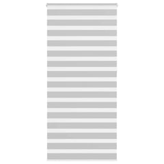 vidaXL Zebra Blind Light Grey 100x230 cm Fabric Width 95.9 cm Polyester 1
