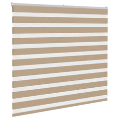vidaXL Zebra Blind Sand Brown 155x100 cm Fabric Width 150.9 cm Polyester 3