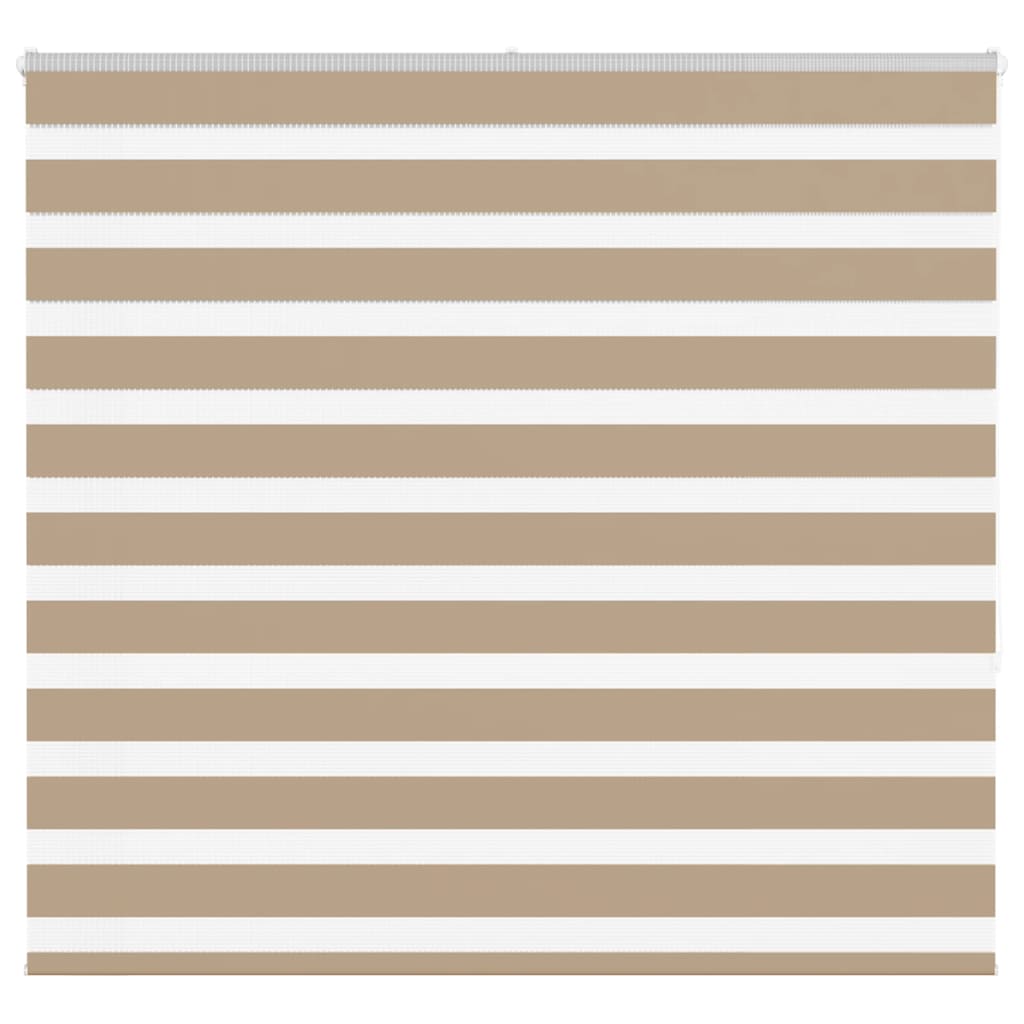 vidaXL Zebra Blind Sand Brown 160x150 cm Fabric Width 155.9 cm Polyester 1