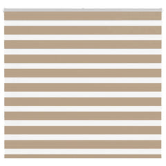 vidaXL Zebra Blind Sand Brown 160x150 cm Fabric Width 155.9 cm Polyester 1