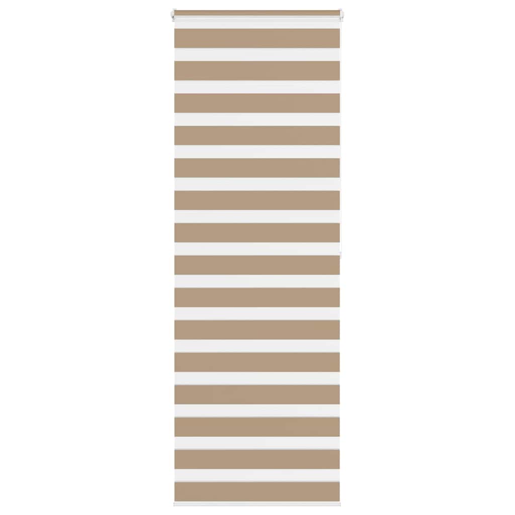 vidaXL Zebra Blind Sand Brown 80x200 cm Fabric Width 75.9 cm Polyester 1