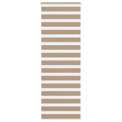 vidaXL Zebra Blind Sand Brown 80x200 cm Fabric Width 75.9 cm Polyester 1