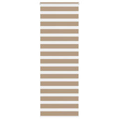 vidaXL Zebra Blind Sand Brown 90x200 cm Fabric Width 85.9 cm Polyester 1