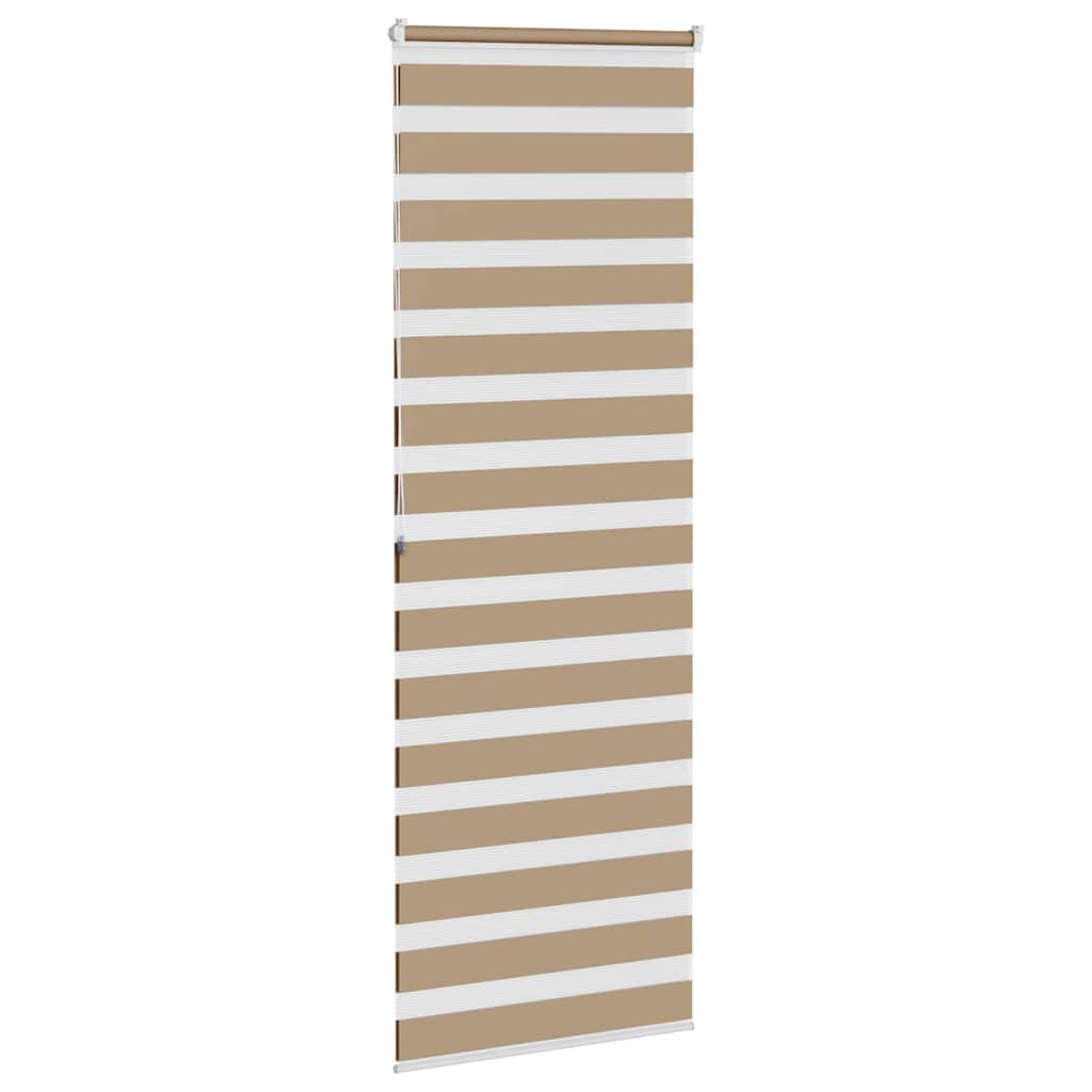 vidaXL Zebra Blind Sand Brown 90x200 cm Fabric Width 85.9 cm Polyester 4