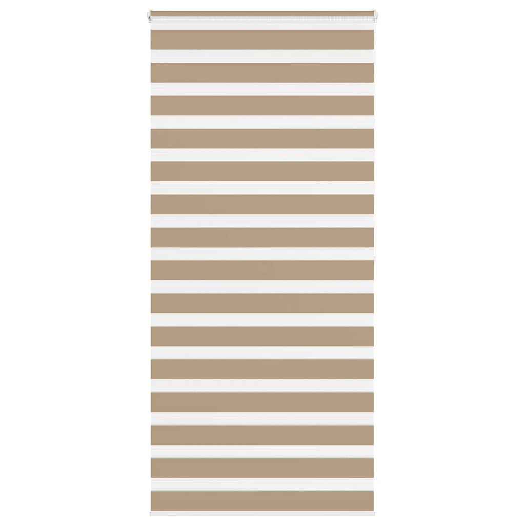 vidaXL Zebra Blind Sand Brown 110x200 cm Fabric Width 105.9 cm Polyester 1