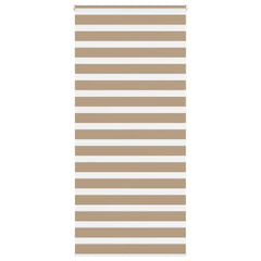 vidaXL Zebra Blind Sand Brown 110x200 cm Fabric Width 105.9 cm Polyester 1