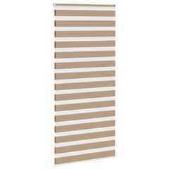 vidaXL Zebra Blind Sand Brown 110x200 cm Fabric Width 105.9 cm Polyester 3