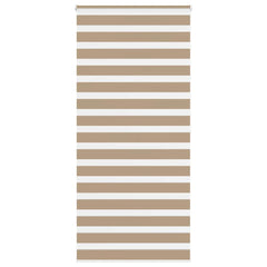 vidaXL Zebra Blind Sand Brown 115x200 cm Fabric Width 110.9 cm Polyester 1
