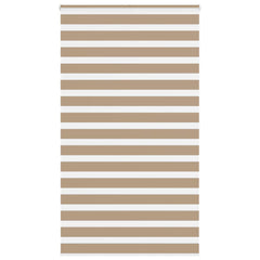 vidaXL Zebra Blind Sand Brown 135x200 cm Fabric Width 130.9 cm Polyester 1