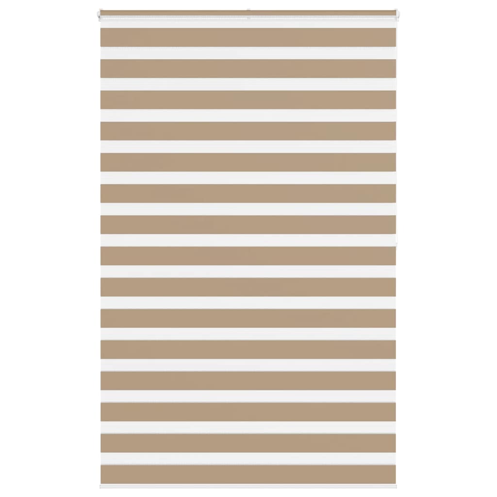 vidaXL Zebra Blind Sand Brown 150x200 cm Fabric Width 145.9 cm Polyester 1