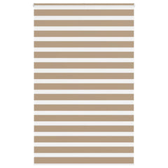 vidaXL Zebra Blind Sand Brown 150x200 cm Fabric Width 145.9 cm Polyester 1