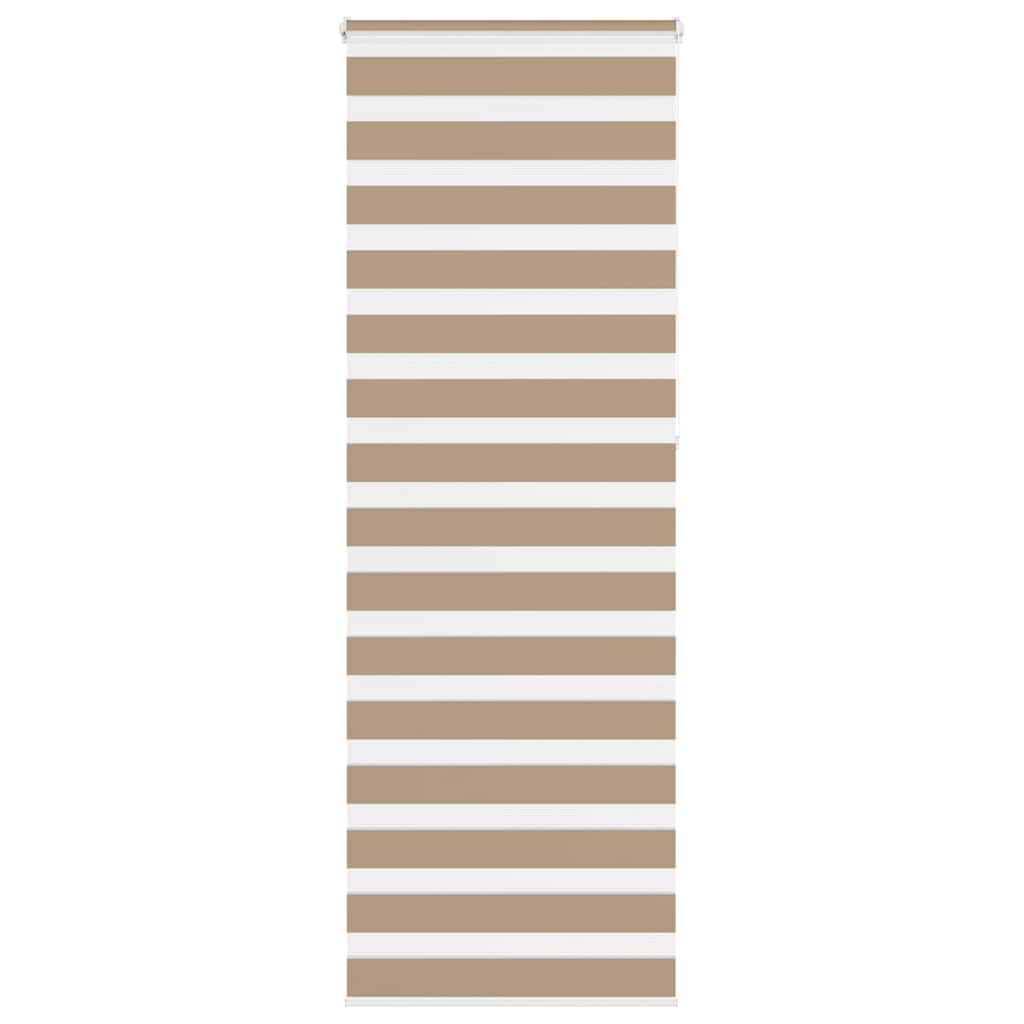 vidaXL Zebra Blind Sand Brown 90x230 cm Fabric Width 85.9 cm Polyester 1
