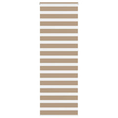 vidaXL Zebra Blind Sand Brown 90x230 cm Fabric Width 85.9 cm Polyester 1