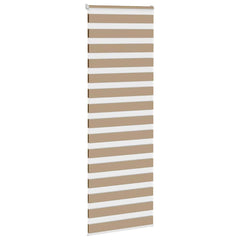 vidaXL Zebra Blind Sand Brown 90x230 cm Fabric Width 85.9 cm Polyester 3