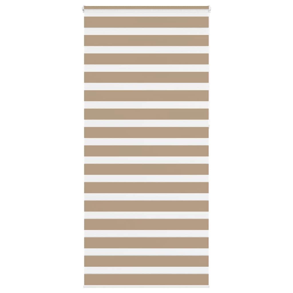 vidaXL Zebra Blind Sand Brown 110x230 cm Fabric Width 105.9 cm Polyester 1