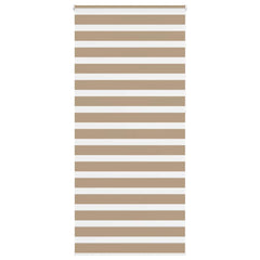 vidaXL Zebra Blind Sand Brown 110x230 cm Fabric Width 105.9 cm Polyester 1