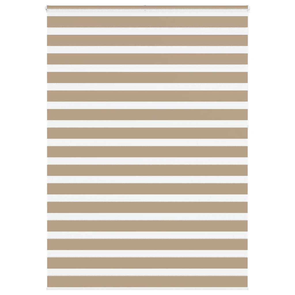Zebra Blind Fabric Width 135.9 cm Drop 230 cm Sand Brown 160 cm