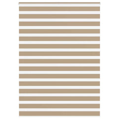 Zebra Blind Fabric Width 135.9 cm Drop 230 cm Sand Brown 160 cm