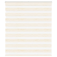 vidaXL Zebra Blind Marble Beige 125x100 cm Fabric Width 120.9 cm Polyester 1