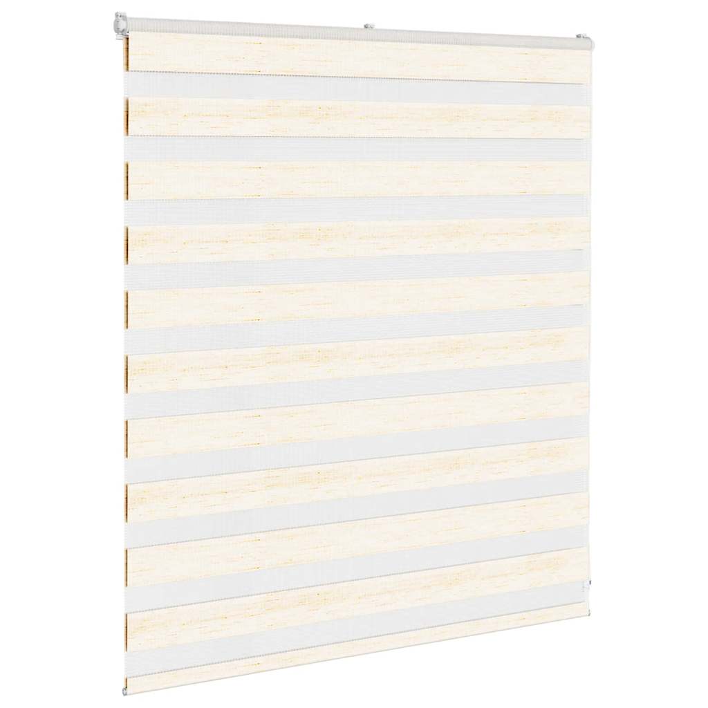 vidaXL Zebra Blind Marble Beige 125x100 cm Fabric Width 120.9 cm Polyester 3