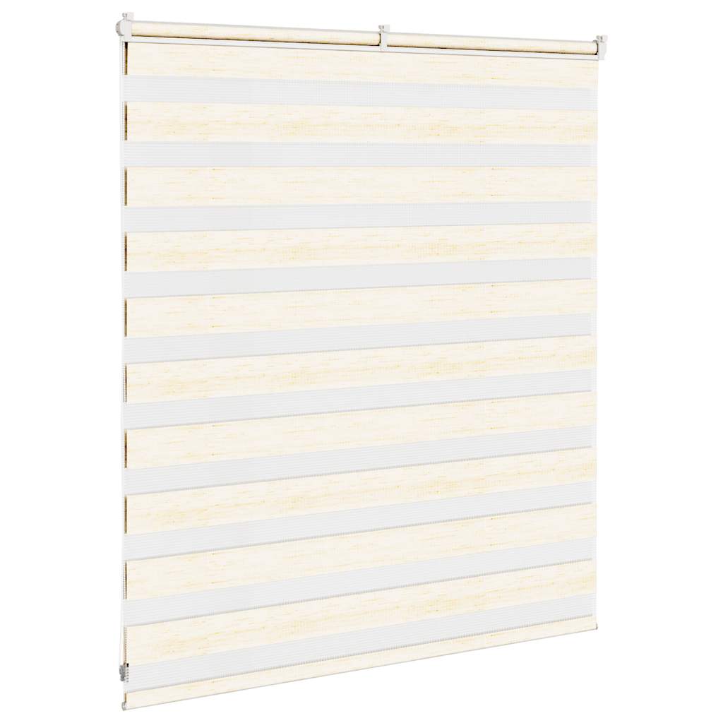 vidaXL Zebra Blind Marble Beige 125x100 cm Fabric Width 120.9 cm Polyester 4