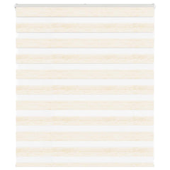 vidaXL Zebra Blind Marble Beige 135x100 cm Fabric Width 130.9 cm Polyester 1