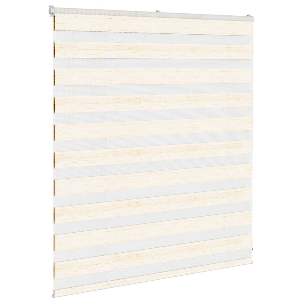 vidaXL Zebra Blind Marble Beige 135x100 cm Fabric Width 130.9 cm Polyester 3