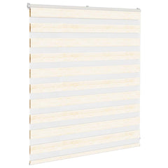vidaXL Zebra Blind Marble Beige 135x100 cm Fabric Width 130.9 cm Polyester 3