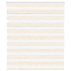 vidaXL Zebra Blind Marble Beige 125x150 cm Fabric Width 120.9 cm Polyester 1
