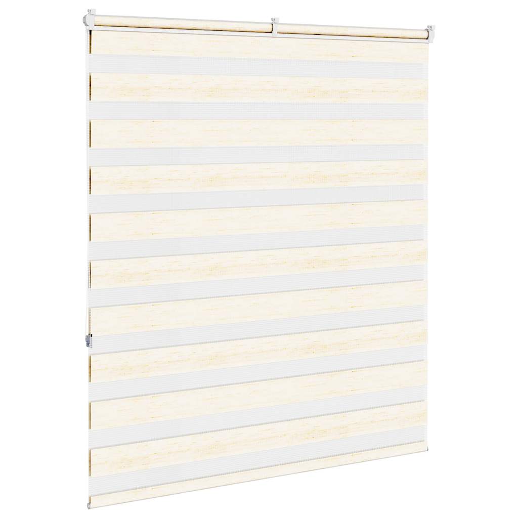 vidaXL Zebra Blind Marble Beige 125x150 cm Fabric Width 120.9 cm Polyester 4