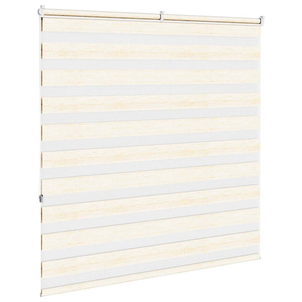 vidaXL Zebra Blind Marble Beige 150x150 cm Fabric Width 145.9 cm Polyester 4