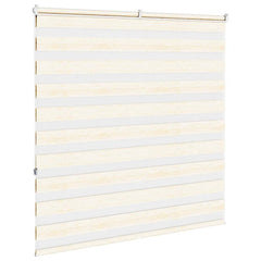 vidaXL Zebra Blind Marble Beige 150x150 cm Fabric Width 145.9 cm Polyester 4