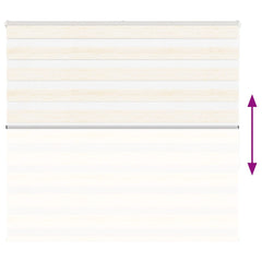 vidaXL Zebra Blind Marble Beige 160x150 cm Fabric Width 155.9 cm Polyester 5