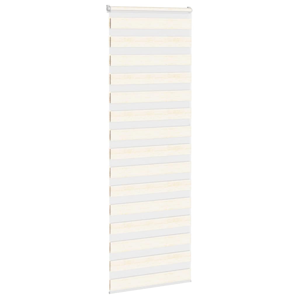 vidaXL Zebra Blind Marble Beige 85x230 cm Fabric Width 80.9 cm Polyester 3