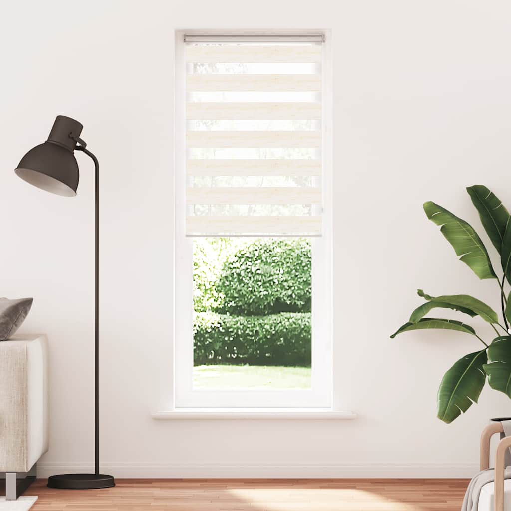 vidaXL Zebra Blind Marble Beige 90x230 cm Fabric Width 85.9 cm Polyester 2