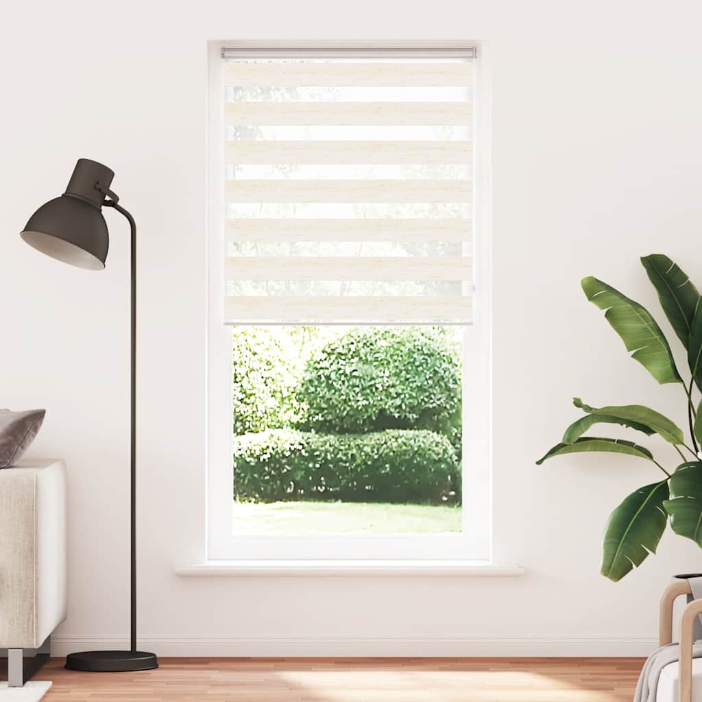 vidaXL Zebra Blind Marble Beige 105x230 cm Fabric Width 100.9 cm Polyester 2
